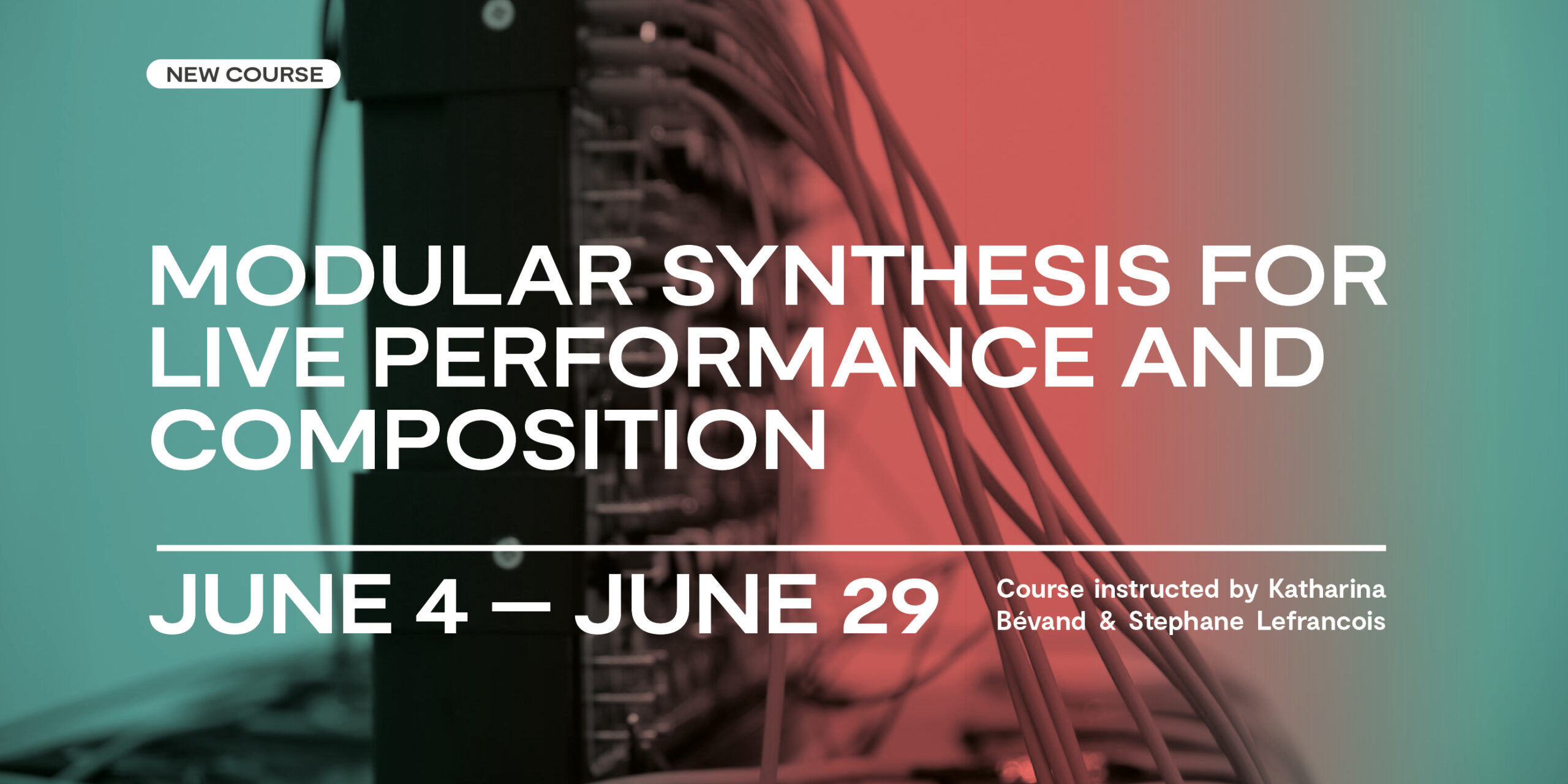 Modular Synthesis for Live Performance and Composition