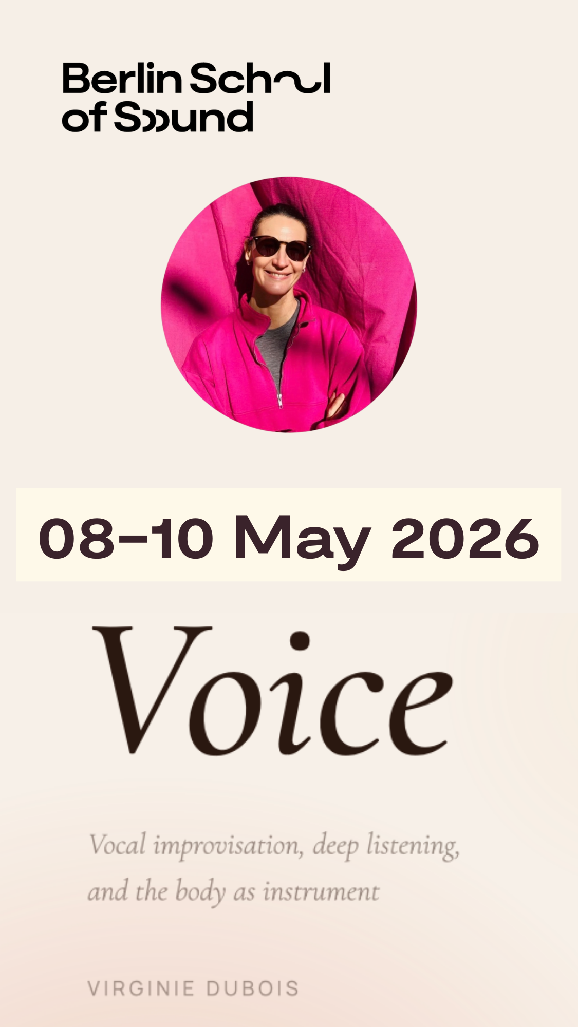 Discover Your Voice — Vocal Improvisation & Deep Listening Masterclass with Virginie Dubois