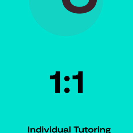 1:1 Tutoring and Mentorship with one of Our Teachers.