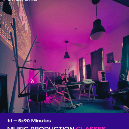 1:1 Music production classes – 5x90 Minutes