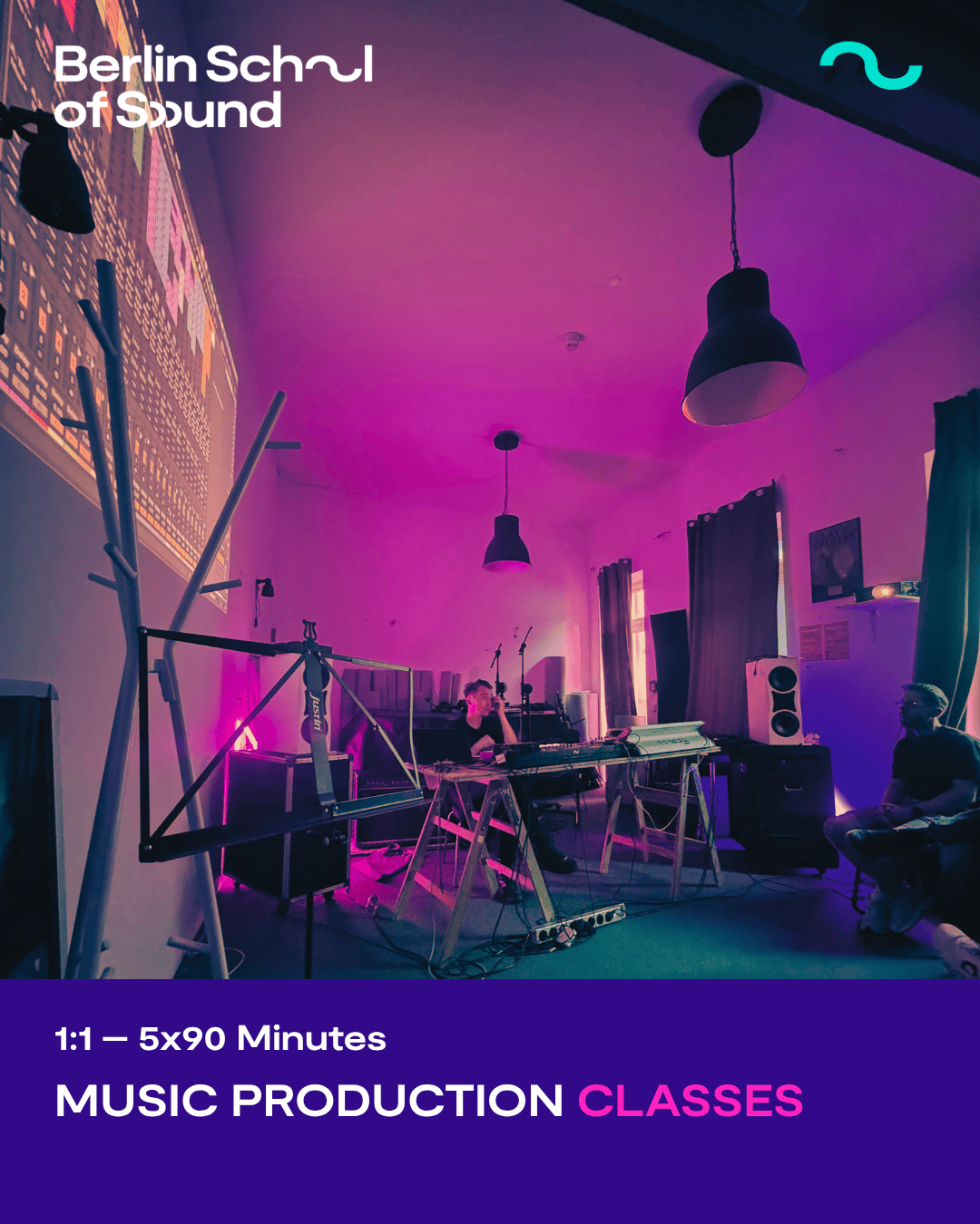 1:1 Music production classes – 5x90 Minutes